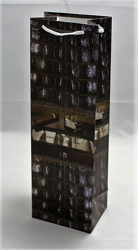 Пакет подарочный 150гр под бутытку  мужская и нейтральная серии, 12 х 40 х 9см Unison (PVM124009M)