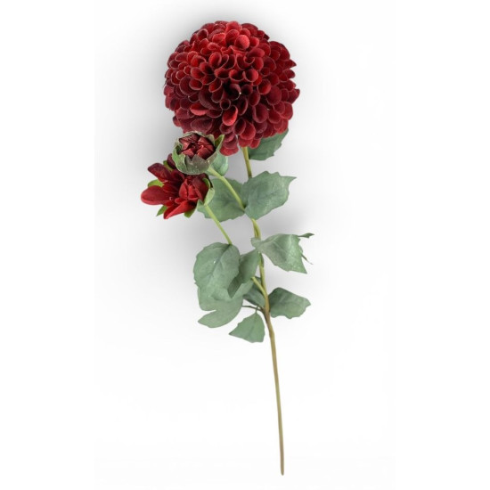 Ветка георгины, 68 см, бордовая Unison (c30512-2)