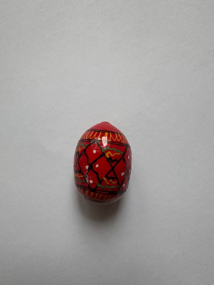 Дерев'яна писанка з розписом 3см Різнокольоровий Unison (L00113-3)