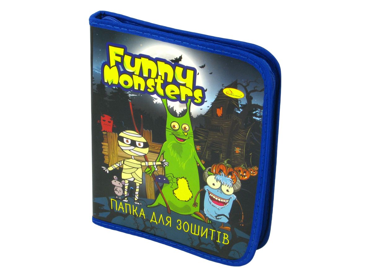 Папка для тетрадей на змейке В5 для мальчиков Разноцветный Апельсин (ПШ-01)