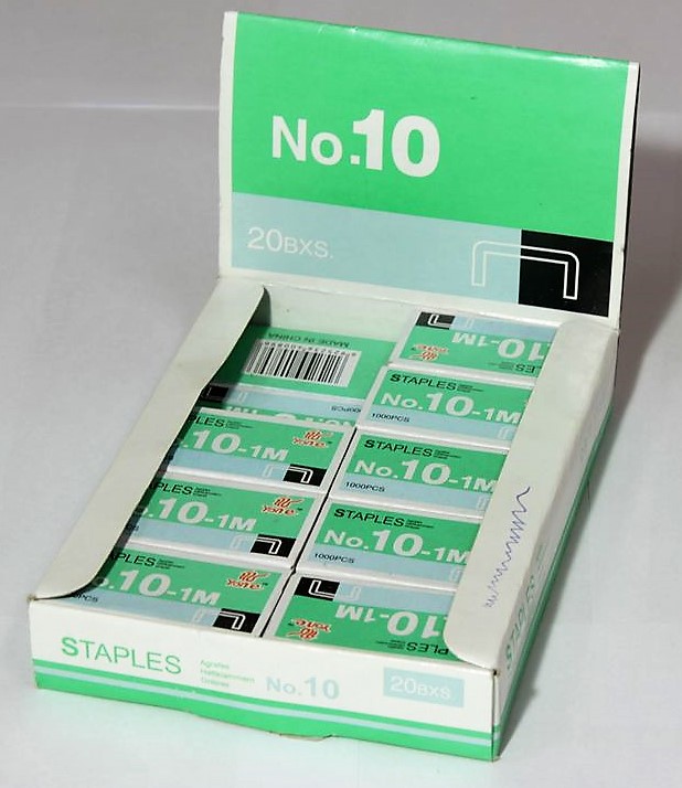 Скрепки для степлера NOKI 10мм 1000шт Unison (NOKI-10)