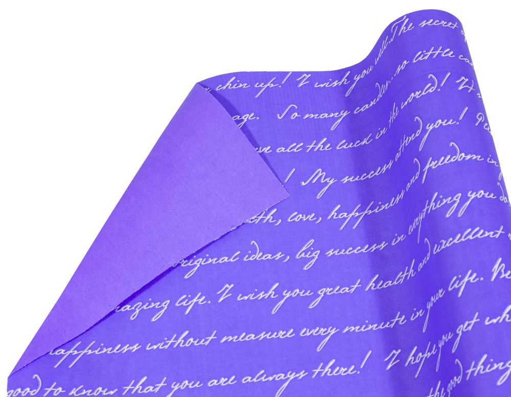 Бумага упаковочная крафт-двосторонний 0,7 х 7м Фиолетовый Unison (Пт 429.5)