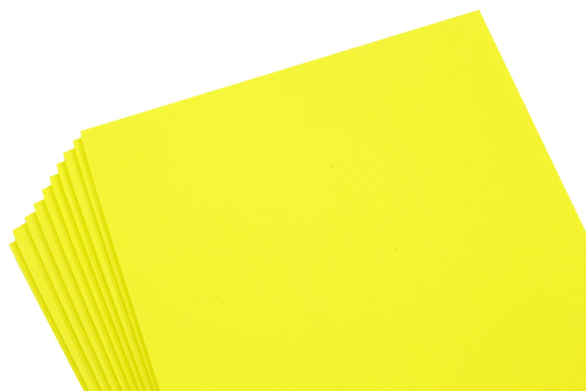 Фоамиран  желтый - 10листов (1,8мм) (7490-18-11)