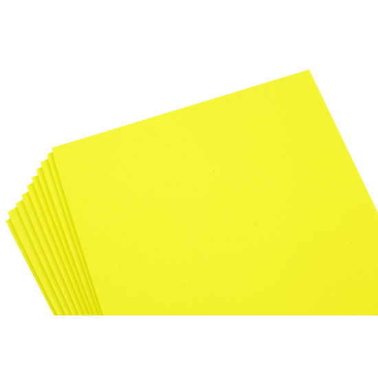 Фоамиран  желтый - 10листов (1,8мм) (7490-18-11)