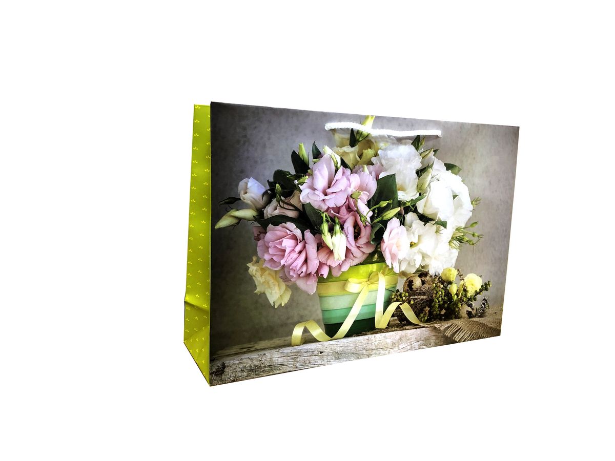 Пакет подарочный ламинированный 25х36х10 см, 170г/м2 Разноцветный Unison (W4)