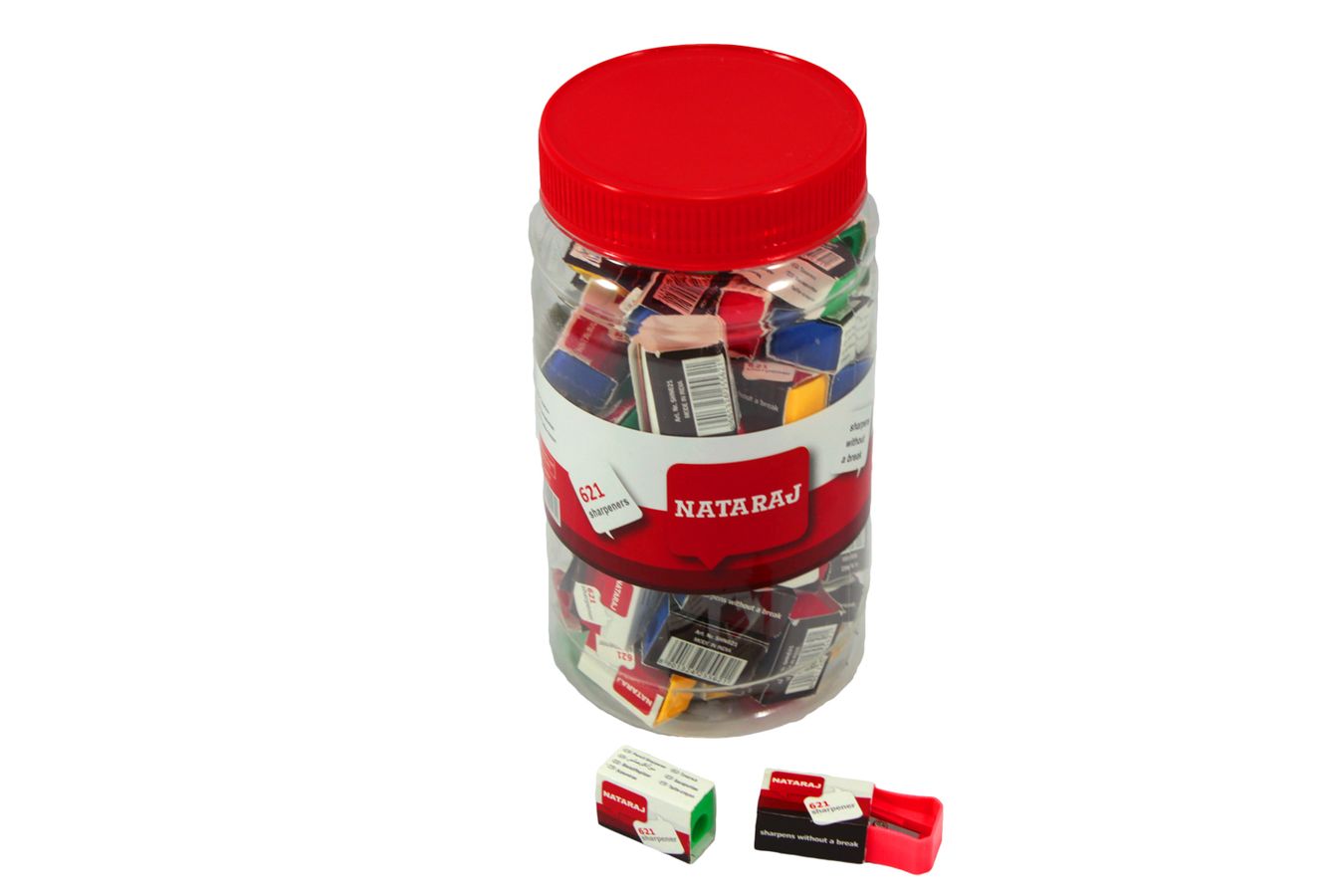 Точилка проста одинарна 2,9 х 1,9 х 1,2см Різнокольоровий Unison (621-1)