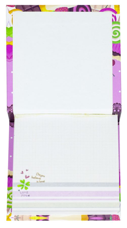 Детский блокнот "Пирожное" 8х8см, 70 листов (BT-022)