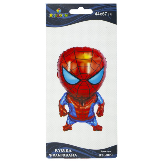 Шарик фольгированный Pelican, человек паук, 67см Разноцветный Pelican (836009)