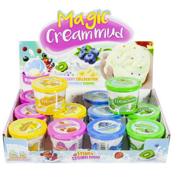 Игрушка-слайм с фимо-добавками "Мороженое с блёстк"в бан.,120г, 252171 (252171)