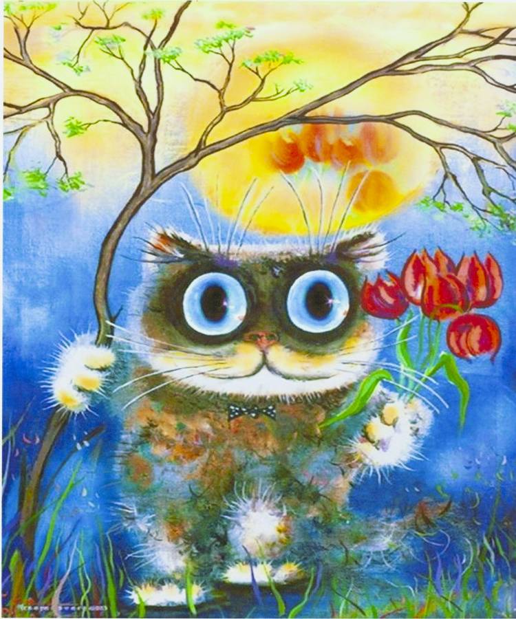 Картина по номерам "Ах,как хочется весны!" 40*50см,крас.-акрил,кисть-3 (5092)