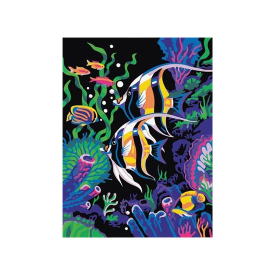 Картина по номерам "Водный мир" 40*50см,крас.-акрил,кисть-3шт. (9450)