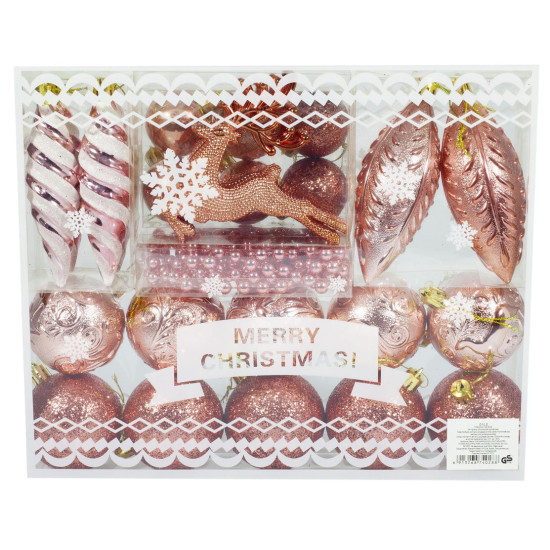 Набор шар."Present" 27шт, коробка PVC, mix фигур, бусы (01LE)