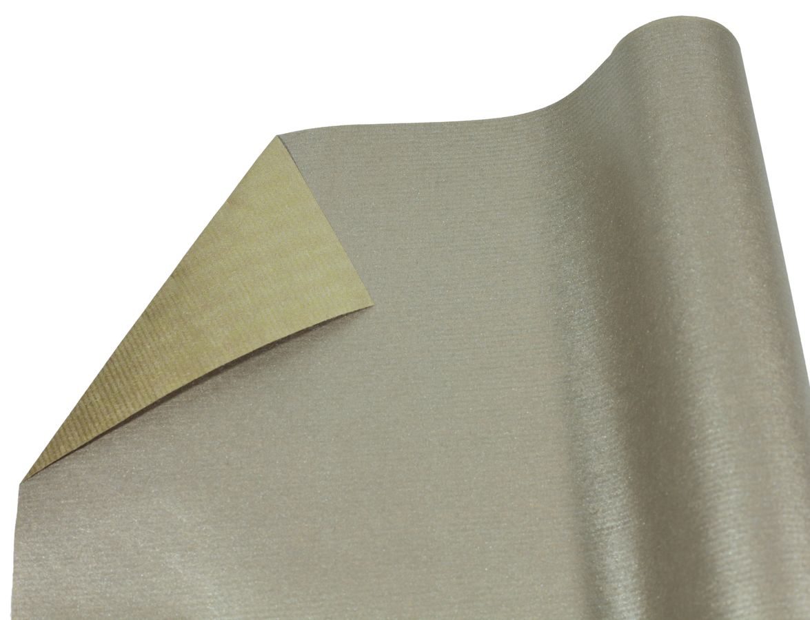 Бумага упаковочная крафт-двосторонний 0,7 х 7м Серебряный Unison (Пт 475.14)