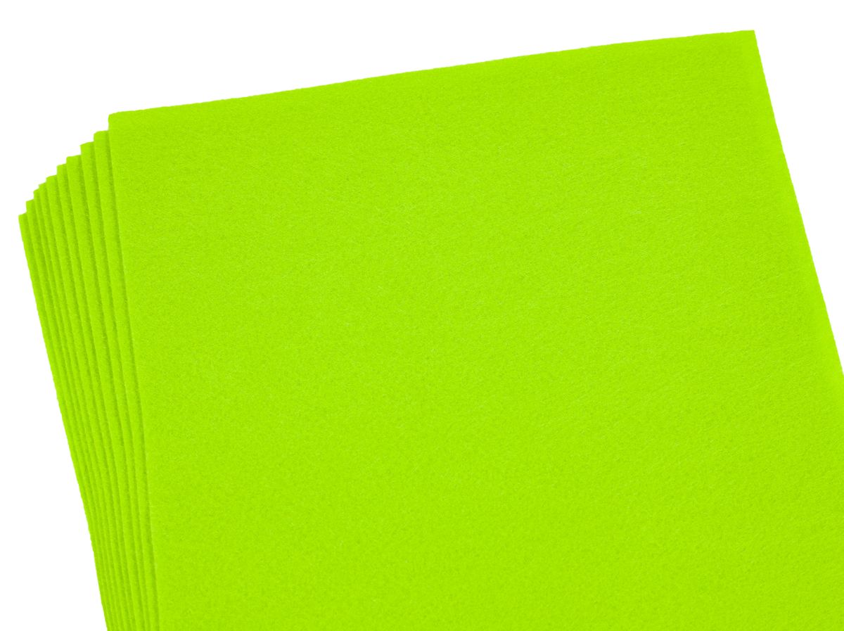 Фетр 1,2мм светло-салатовый Medium А4 - 10 листов, 170MHQ-043 (170MHQ-043)