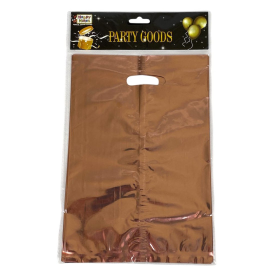 Пакеты подарочные полиэтиленовые 17 х 25см, 400мкм фольга, 10шт (10097/10717)