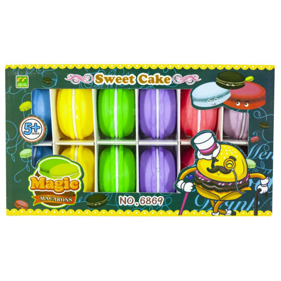 Игрушка -слайм с фимо-добавками "Макаронс-Фрукты" 37г (6869)