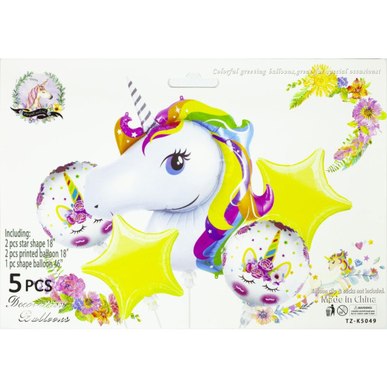 Набор шариков 5 шт "Единорог" TZ-K5049 (TZ-K5049)