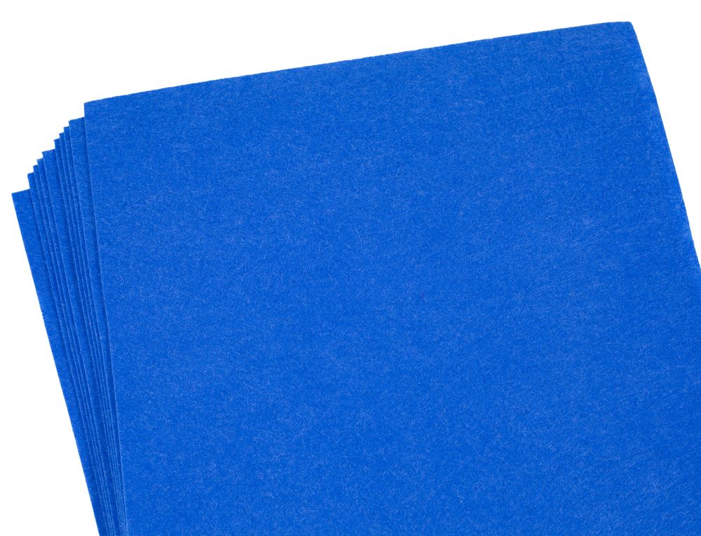 Фетр 20 х 30см, 1,2мм,10 аркушів, синій Синій Unison (170HQ-020)