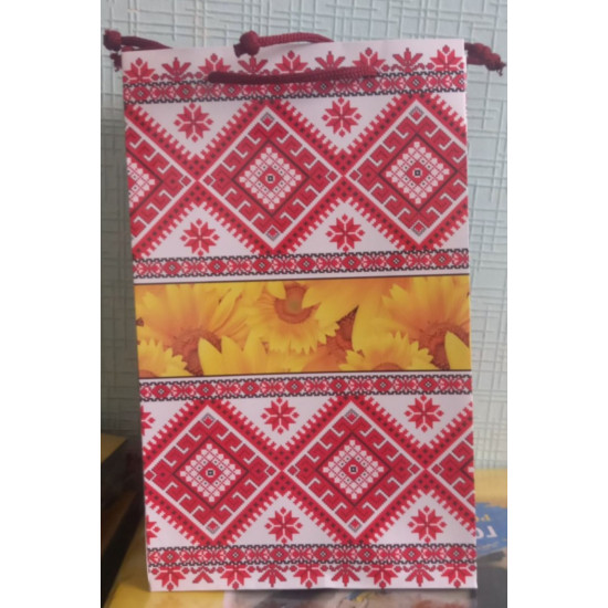 Пакет подарочный 130гр, 17 х 26 х 8см (12шт/уп) Красный Unison (PVM172608U-4)