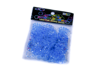 Сине-белые резинки для плетения в полоску (Нт 115.2)