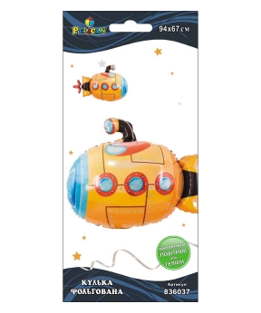 Кулька фольгована Pelican, підводний човен, 94 см Різнокольоровий Pelican (836037)