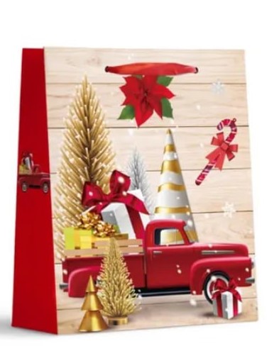 Новогодний подарочный пакет "Christmas", 40х55х15см, Разноцветный Unison (DV-BK5523-4XL)