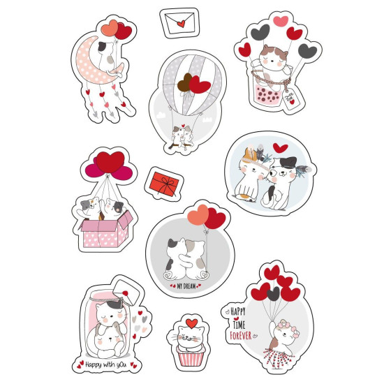 Наклейка  А5 "My dream", 10шт/уп Белый Unison (VD-7)