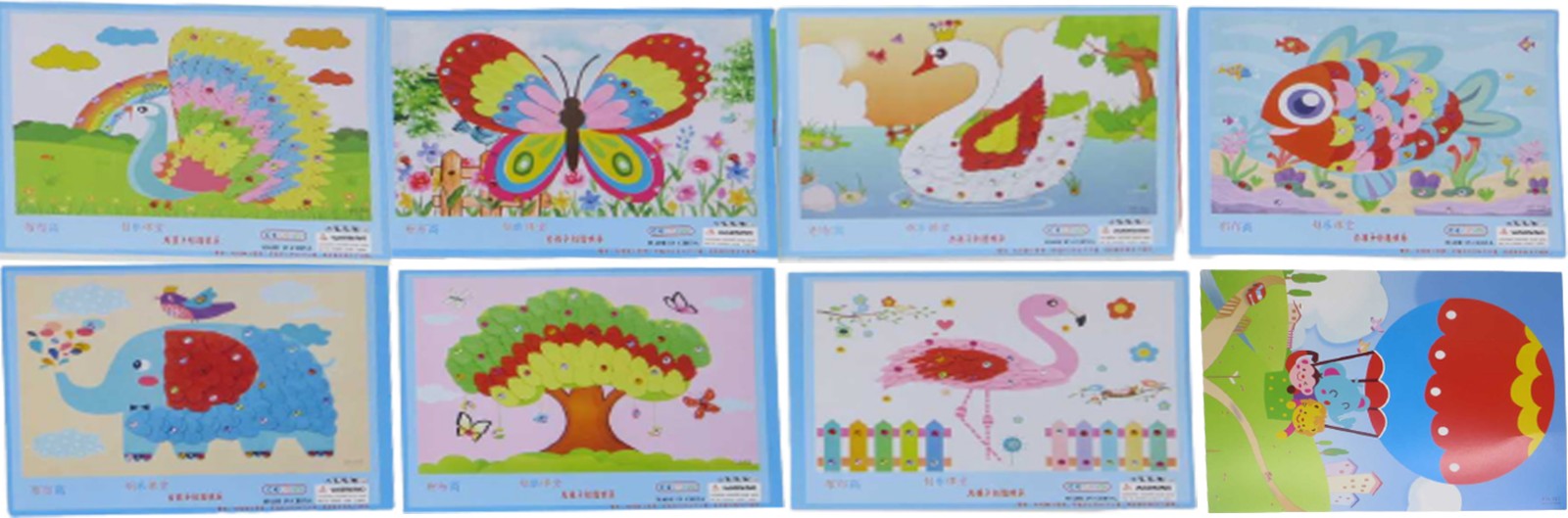 Набор для творчества "Аппликация из фетра и страз" 26 х 19см Разноцветный Unison (1089-2)