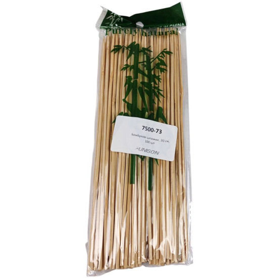 Шпажки бамбуковые ±100 шт,  20 см Unison (7500-73)