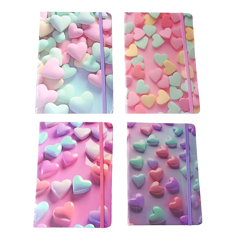 Блокнот на резинке А5 80 листов клетка Разноцветный Без бренда (1814-15)