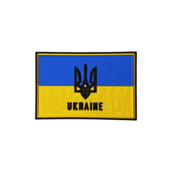 Декор на липучке 4 х 6см Желто-синий Unison (1377)