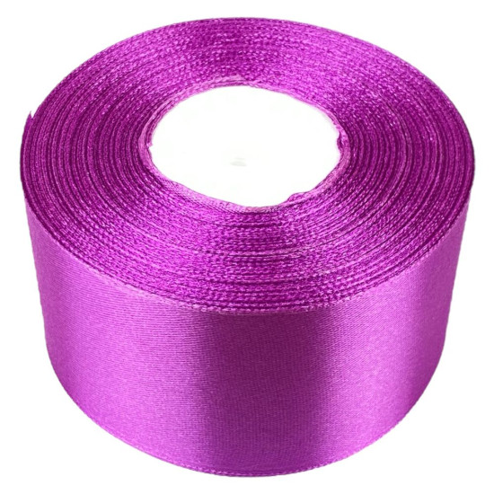 Атласна стрічка 5см (±5мм) x 33м Фіолетовий Marill (LA5033-143)