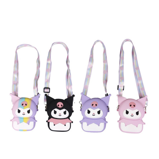 Сумочка силиконовая  с длинной ручкой 11,5 х 8,5см Разноцветный Unison (812-4)