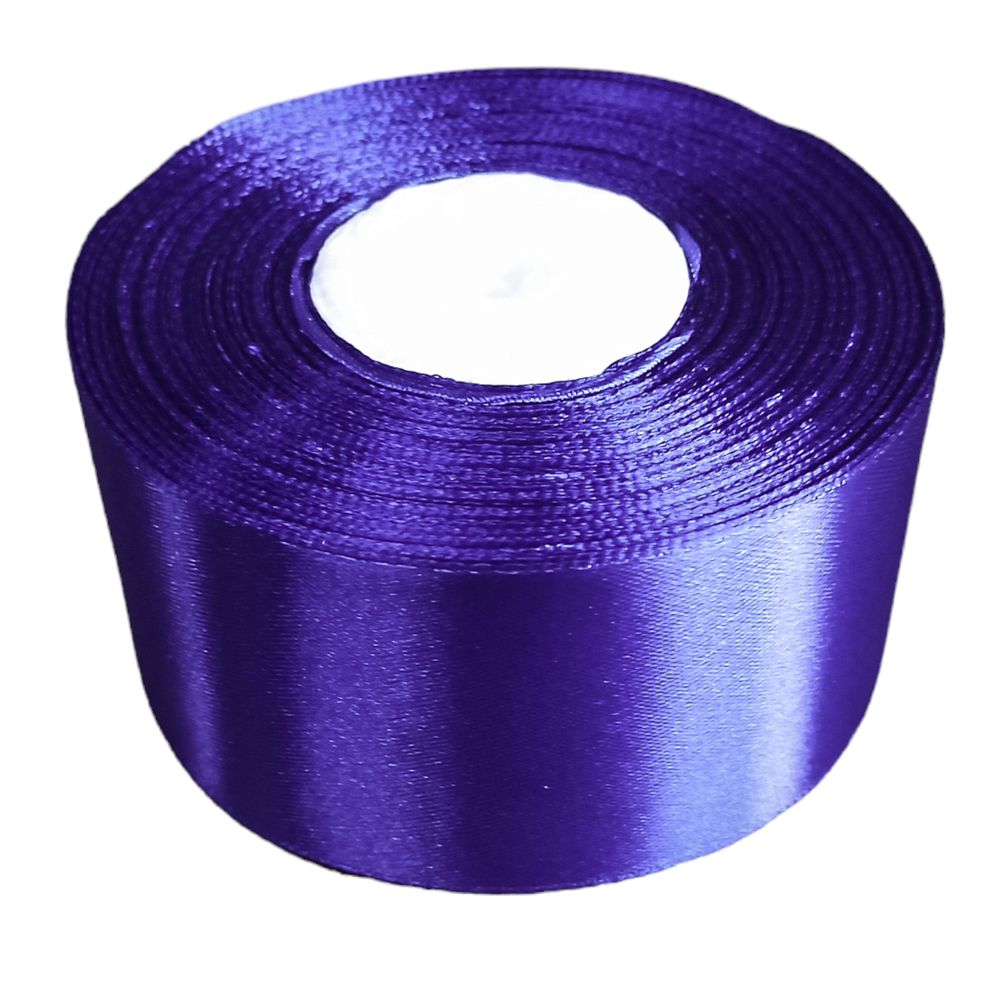 Атласна стрічка 5см (±5мм) x 33м Фіолетовий Marill (LA5033-201)