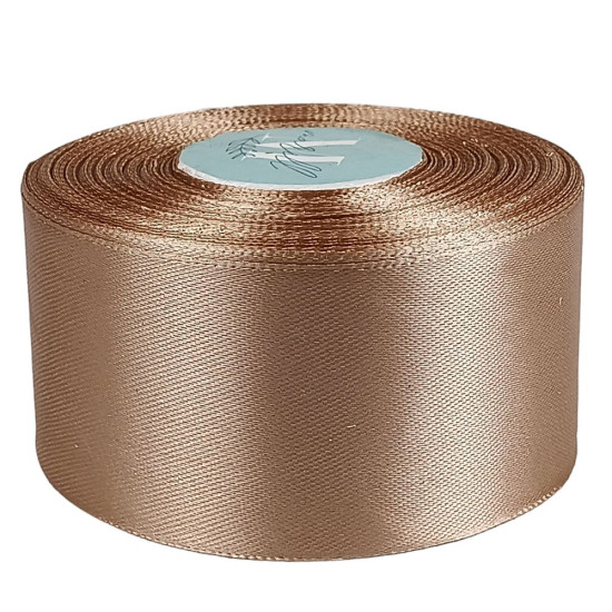 Атласна стрічка 4см (±5мм) x 33м Коричневий Marill (LA4033-67)