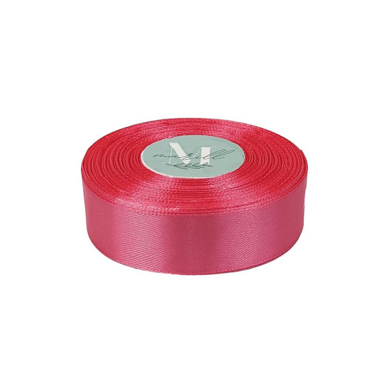 Атласна стрічка 2,5см x 33м Рожевий Marill (LA2533-65)