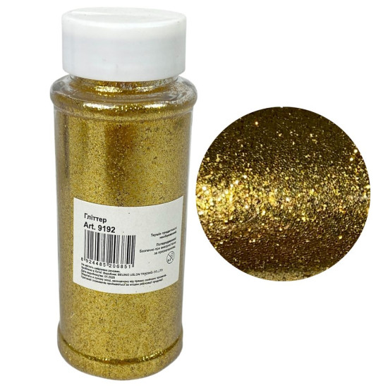 Глиттер (присыпка) 100мл  золото Золотой Без бренда (ZA 100-8014/ 9192)