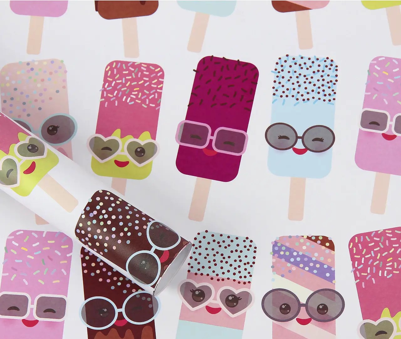 Бумага для упаковки подарков 10 листов  100 х 70см 50г Разноцветный Unison (PCZ10070-10-529)