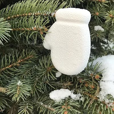 Заготовка из пенопласта "Варежка" 3D 10см (FD - Mitten - 10)