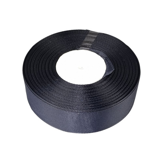 Репсовая лента 2,5см* 23 м графитовая (D00225-A3-242)