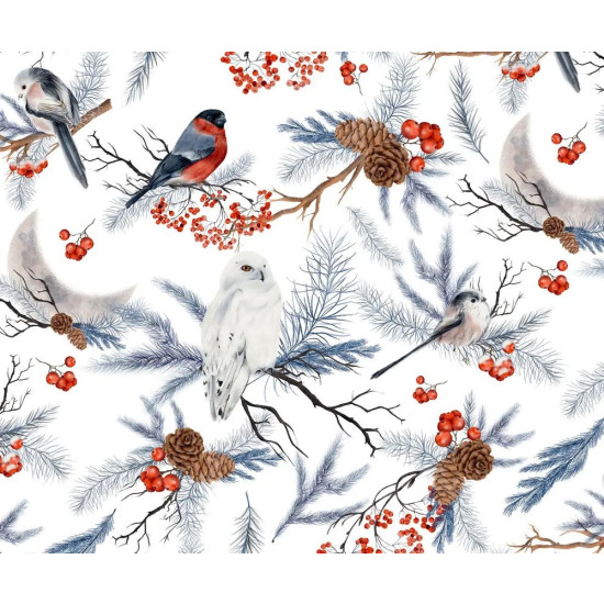 Бумага новогодняя для упаковки подарков 10 листов - 100 х 70 см 50г (PCZ10070-10-557)