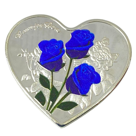 Монета-сувенир Roses of love, 4см в капсуле (Cs - 1012)