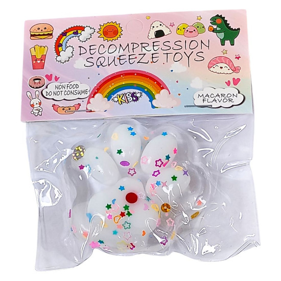 Таба сквиш антистресс  Лапка прозрачная (712223 white)