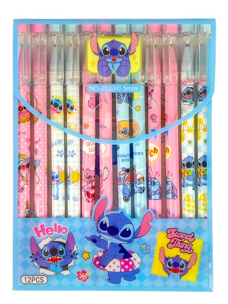 Ручка детская, стирающаяся "ST"L 0,5мм синяя, mix (2023)