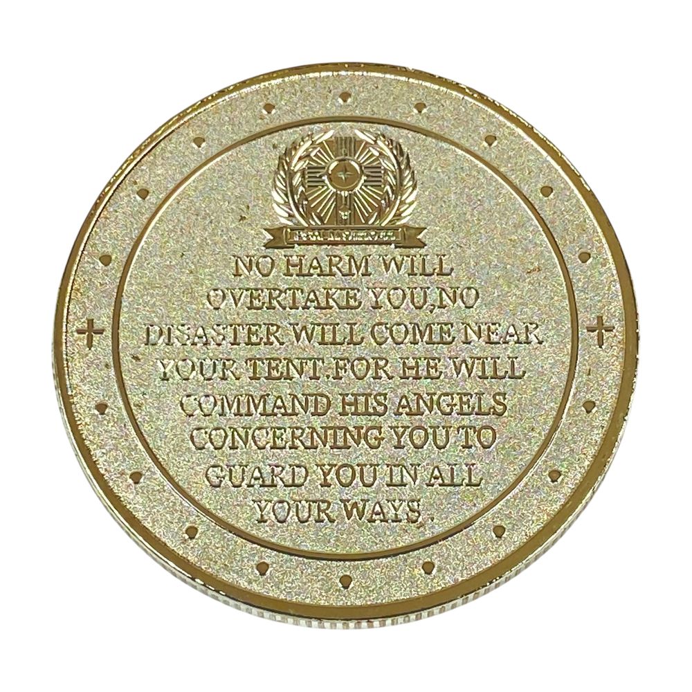 Монета-сувенир Archangel Michael серебро, 4см в капсулах (Cs - 1005)