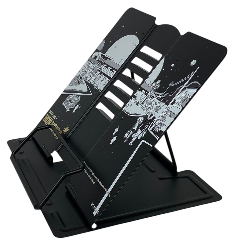 Подставка для книг металлическая 21 х 19см, Аниме микс 4 дизайна (1062Р)