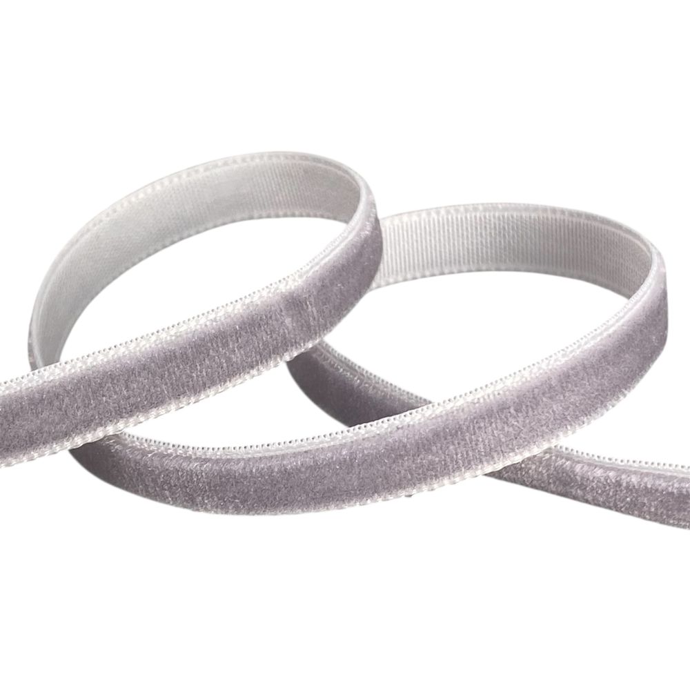 Оксамитова стрічка  0,6 см х 50 ярдів Сірий Marill (D00806- C 60)