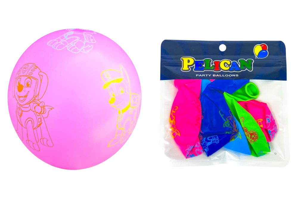 Кульки 12"(30сm) "Щенячий патруль" разноцветные - 5шт (1205С-503)