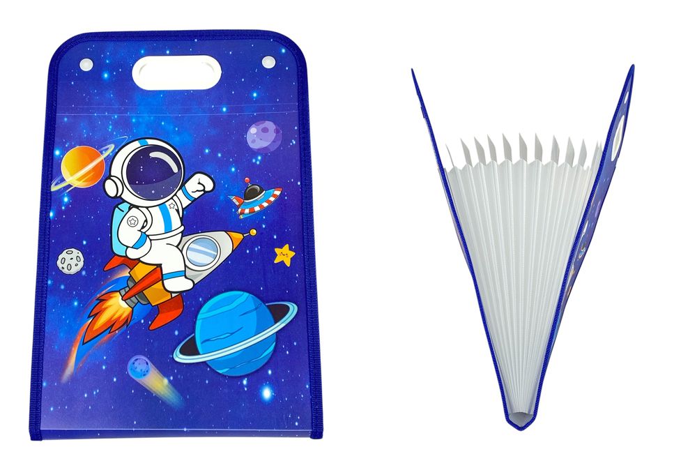 Папка-картотека А4 пластиковая детская, 13 отделений (XM137)