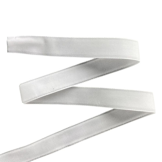 Бархатная лента  1,5 см х 50 ярдов Белый Marill (D00815- С  01)